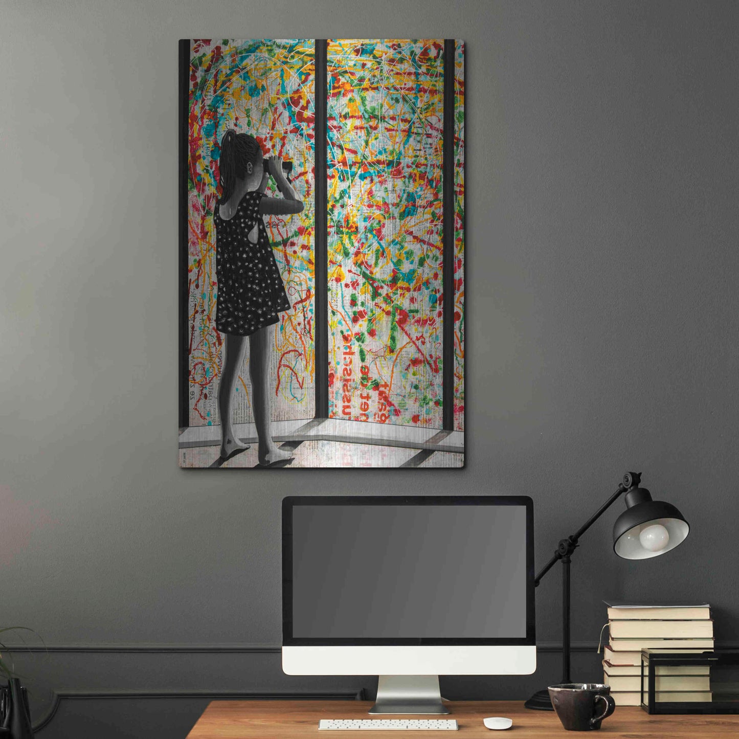 Luxe Metal Art 'ROOM WITH A VIEW' by DB Waterman,24x36