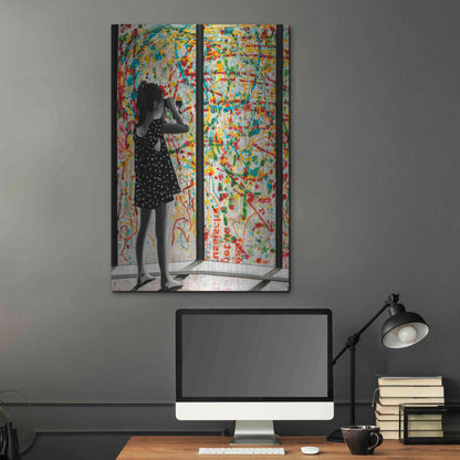 Luxe Metal Art 'ROOM WITH A VIEW' by DB Waterman,24x36