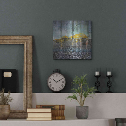 Luxe Metal Art 'SCARS IN THE EARTH' by DB Waterman,12x12