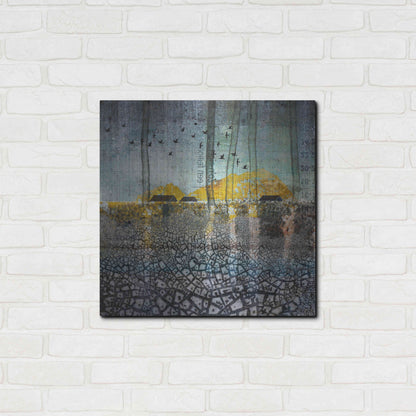 Luxe Metal Art 'SCARS IN THE EARTH' by DB Waterman,24x24