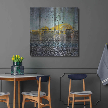 Luxe Metal Art 'SCARS IN THE EARTH' by DB Waterman,36x36