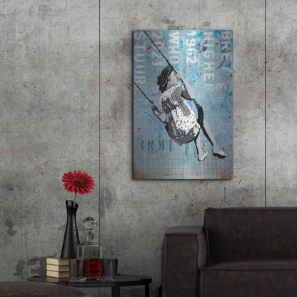 Luxe Metal Art 'SPRING SWING' by DB Waterman,24x36