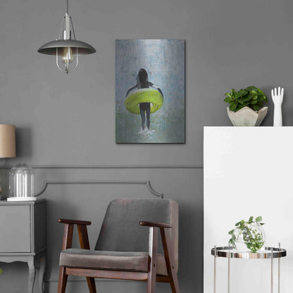 Luxe Metal Art 'SUMMER GIRL' by DB Waterman,16x24