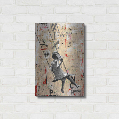 Luxe Metal Art 'SUMMER SWING' by DB Waterman,16x24