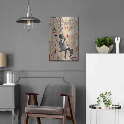 Luxe Metal Art 'SUMMER SWING' by DB Waterman,16x24