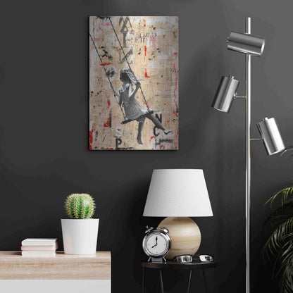 Luxe Metal Art 'SUMMER SWING' by DB Waterman,16x24