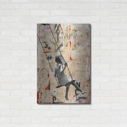 Luxe Metal Art 'SUMMER SWING' by DB Waterman,24x36