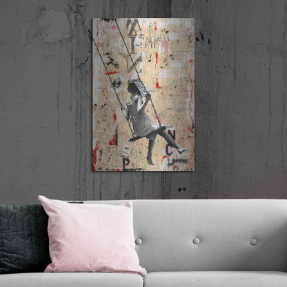 Luxe Metal Art 'SUMMER SWING' by DB Waterman,24x36