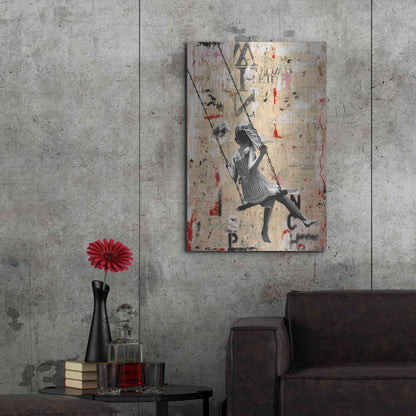 Luxe Metal Art 'SUMMER SWING' by DB Waterman,24x36