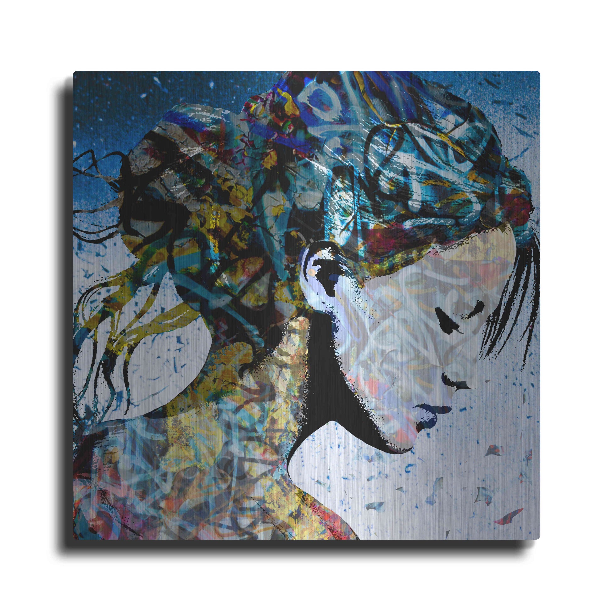 Luxe Metal Art 'THE MODEST GIRL' by DB Waterman