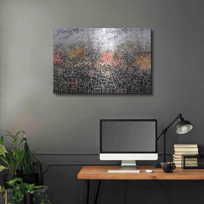 Luxe Metal Art 'WHITE CITY' by DB Waterman,36x24