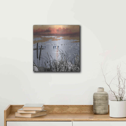 Luxe Metal Art 'WINTERTIDE' by DB Waterman,12x12