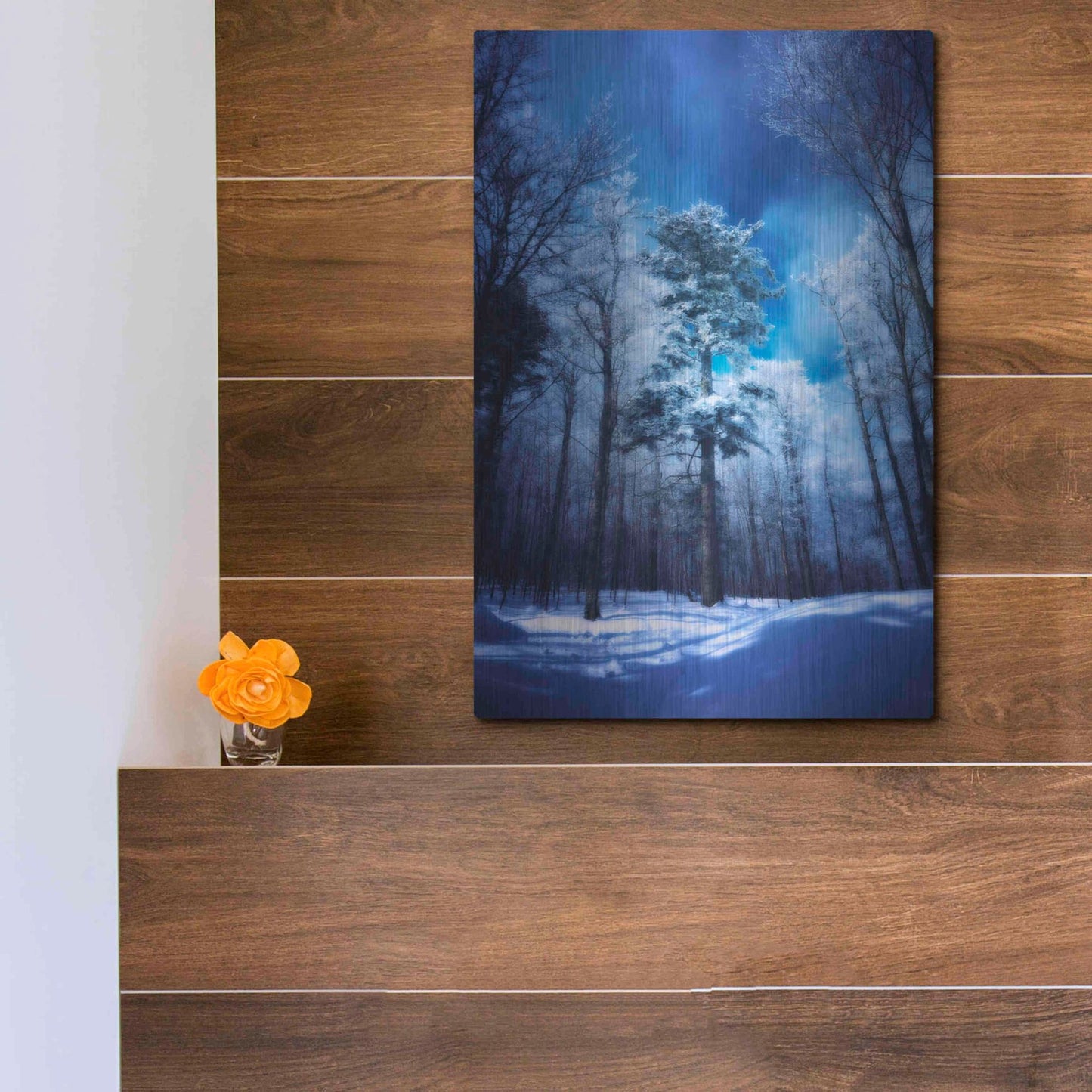 Luxe Metal Art 'The Blue Hours' by Philippe Sainte-Laudy, Metal Wall Art,12x16