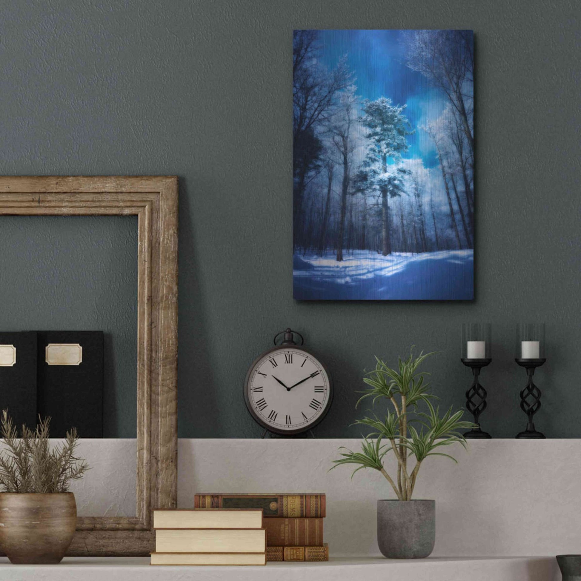 Luxe Metal Art 'The Blue Hours' by Philippe Sainte-Laudy, Metal Wall Art,12x16