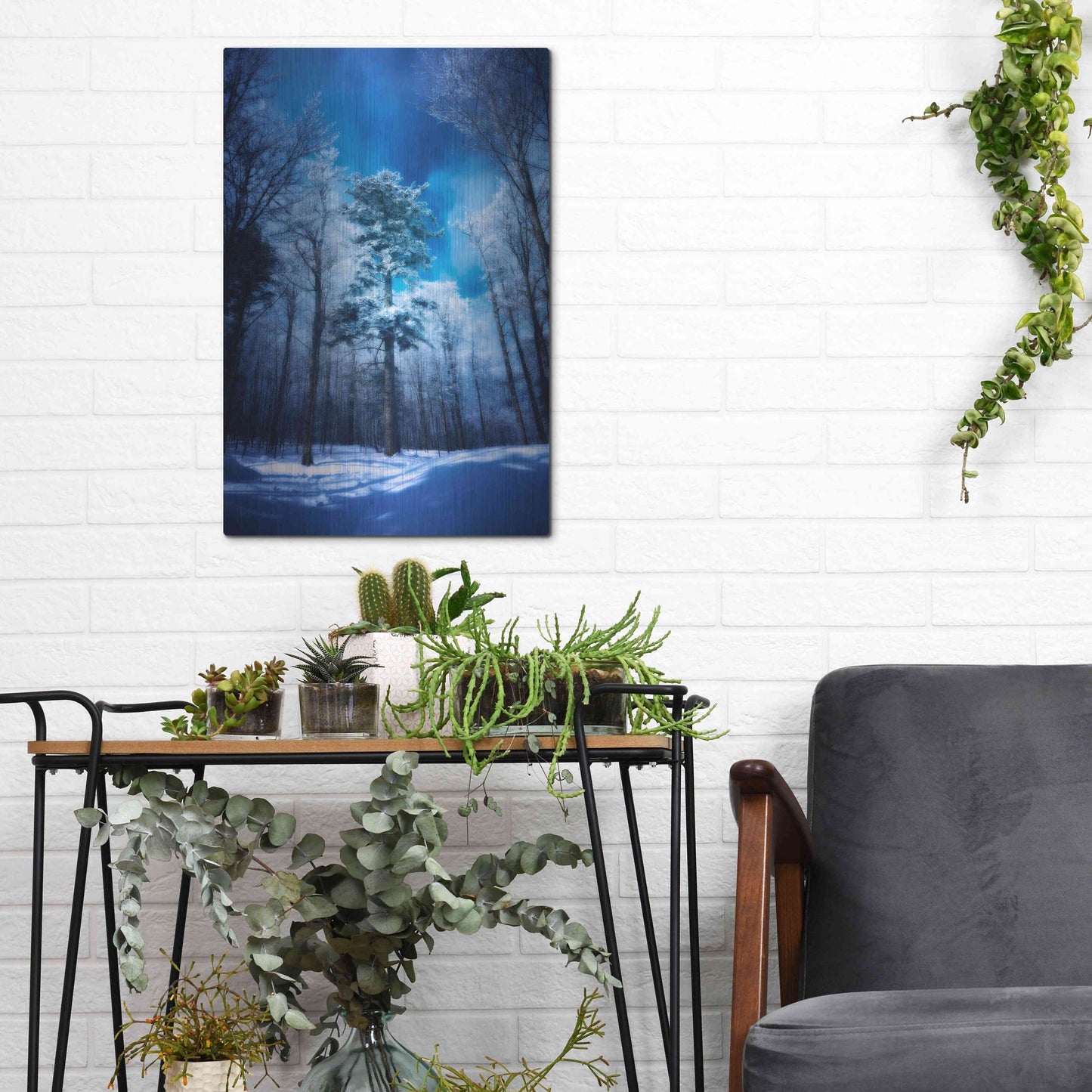 Luxe Metal Art 'The Blue Hours' by Philippe Sainte-Laudy, Metal Wall Art,12x16