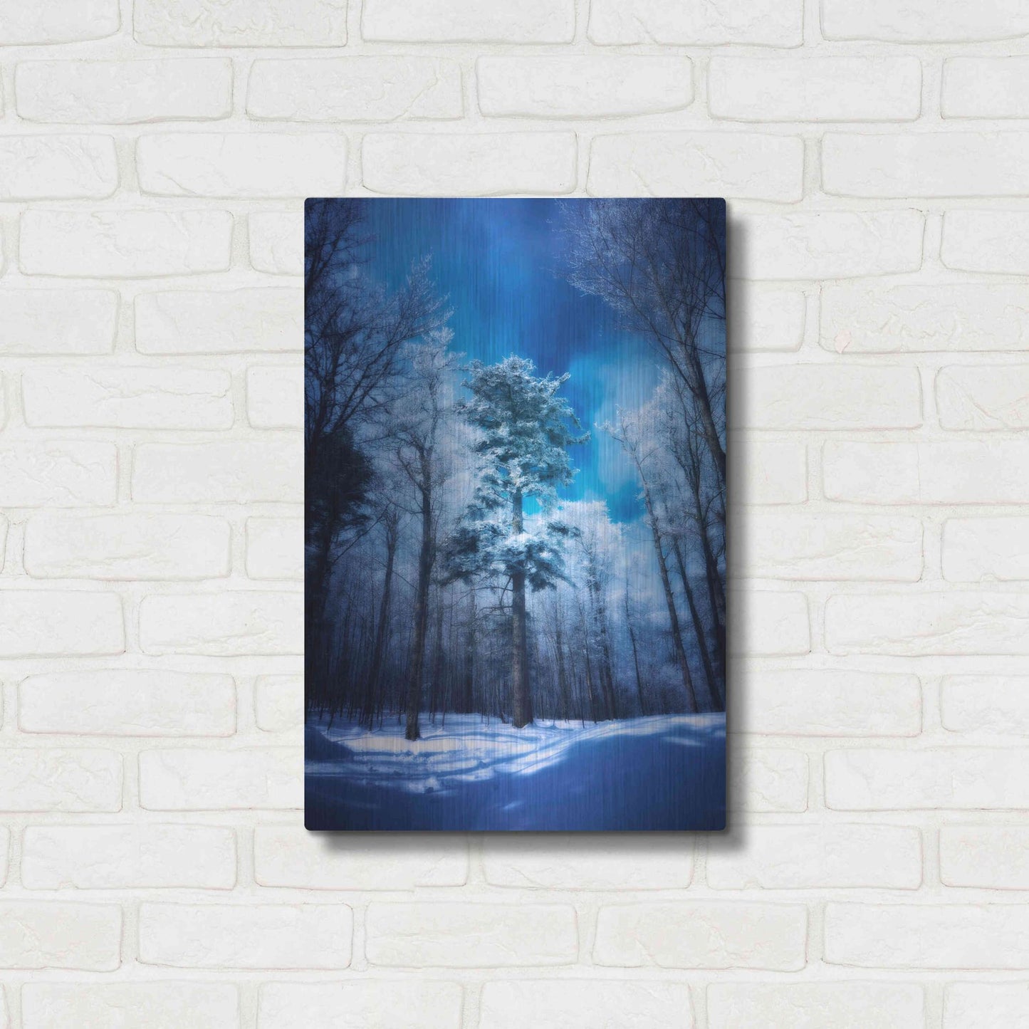 Luxe Metal Art 'The Blue Hours' by Philippe Sainte-Laudy, Metal Wall Art,16x24