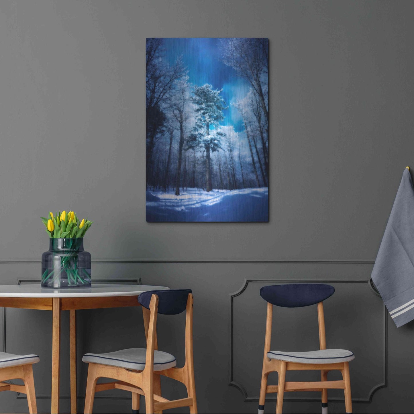 Luxe Metal Art 'The Blue Hours' by Philippe Sainte-Laudy, Metal Wall Art,24x36