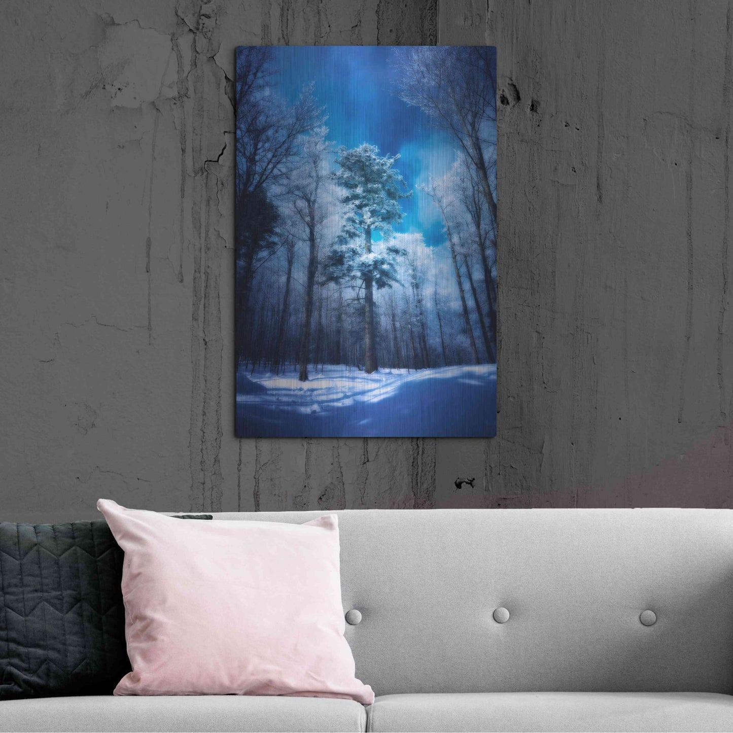 Luxe Metal Art 'The Blue Hours' by Philippe Sainte-Laudy, Metal Wall Art,24x36