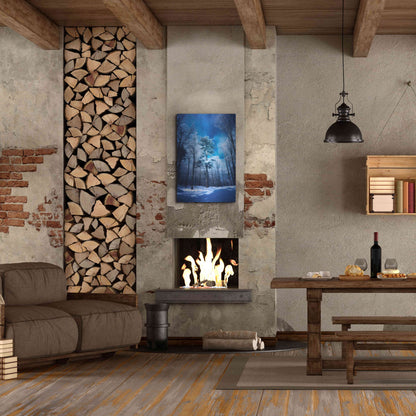 Luxe Metal Art 'The Blue Hours' by Philippe Sainte-Laudy, Metal Wall Art,24x36