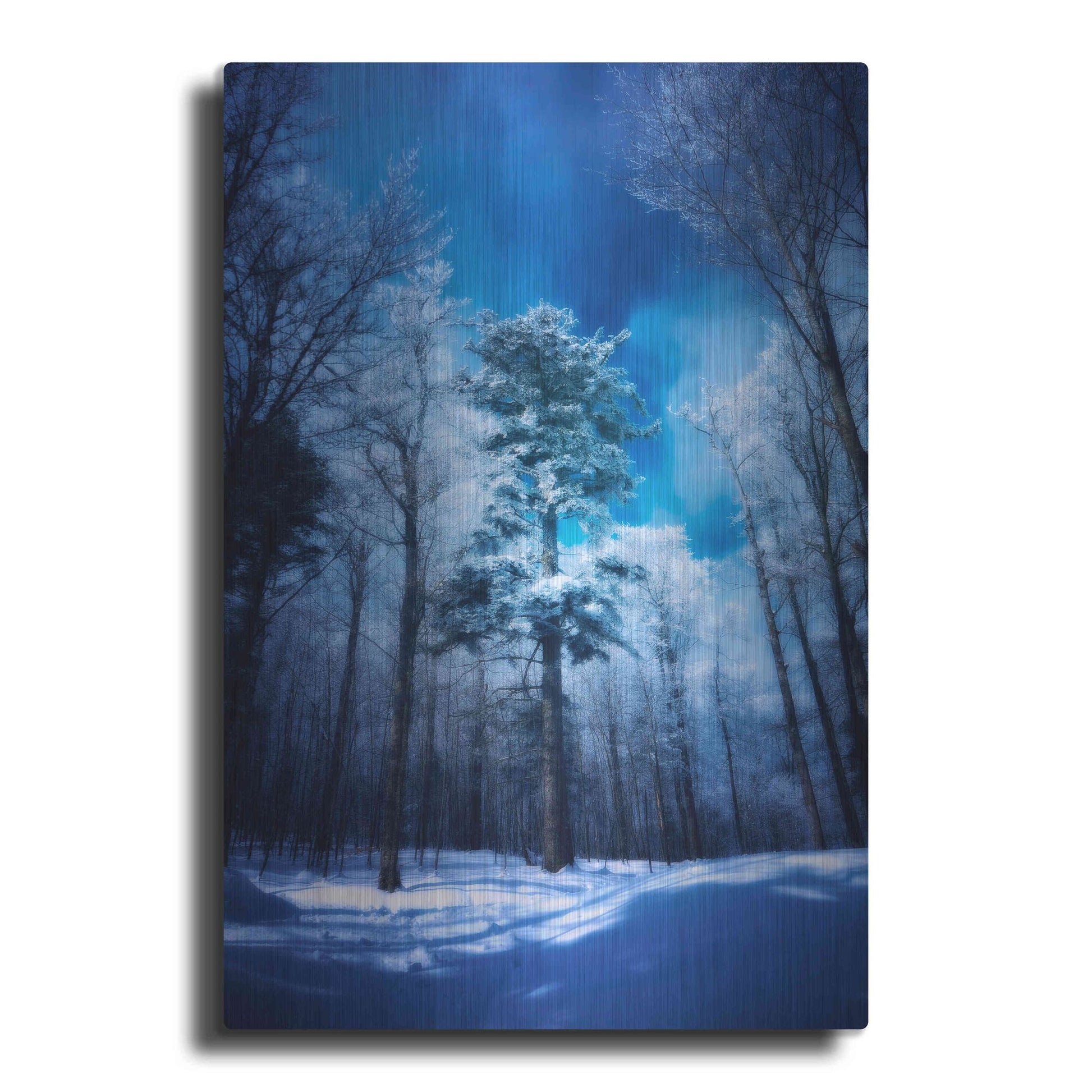 Luxe Metal Art 'The Blue Hours' by Philippe Sainte-Laudy, Metal Wall Art