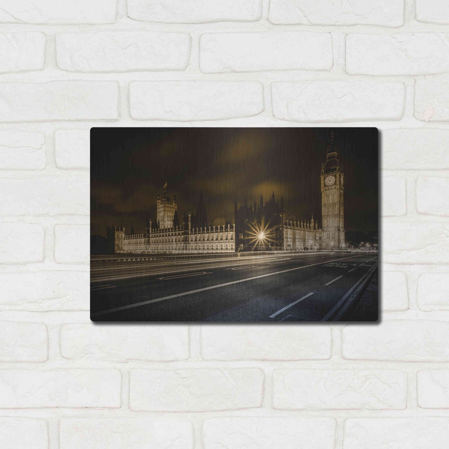 Luxe Metal Art 'Time Passes By' by Giuseppe Torre, Metal Wall Art,16x12