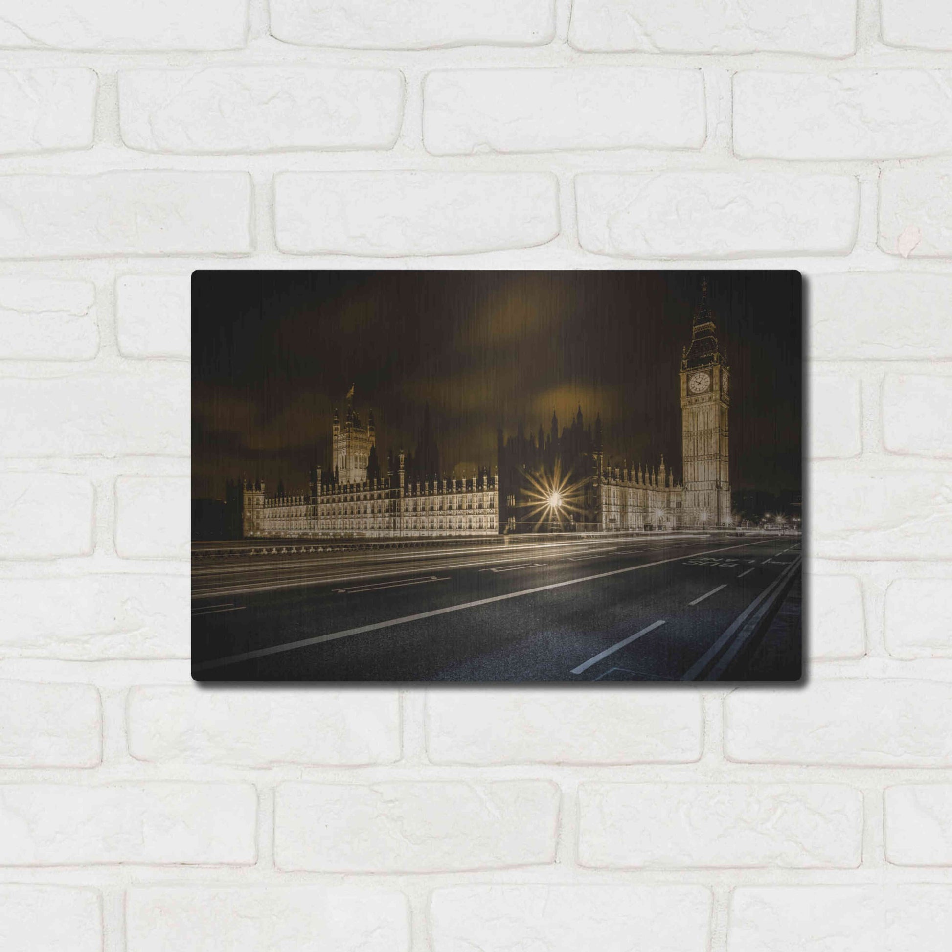 Luxe Metal Art 'Time Passes By' by Giuseppe Torre, Metal Wall Art,16x12