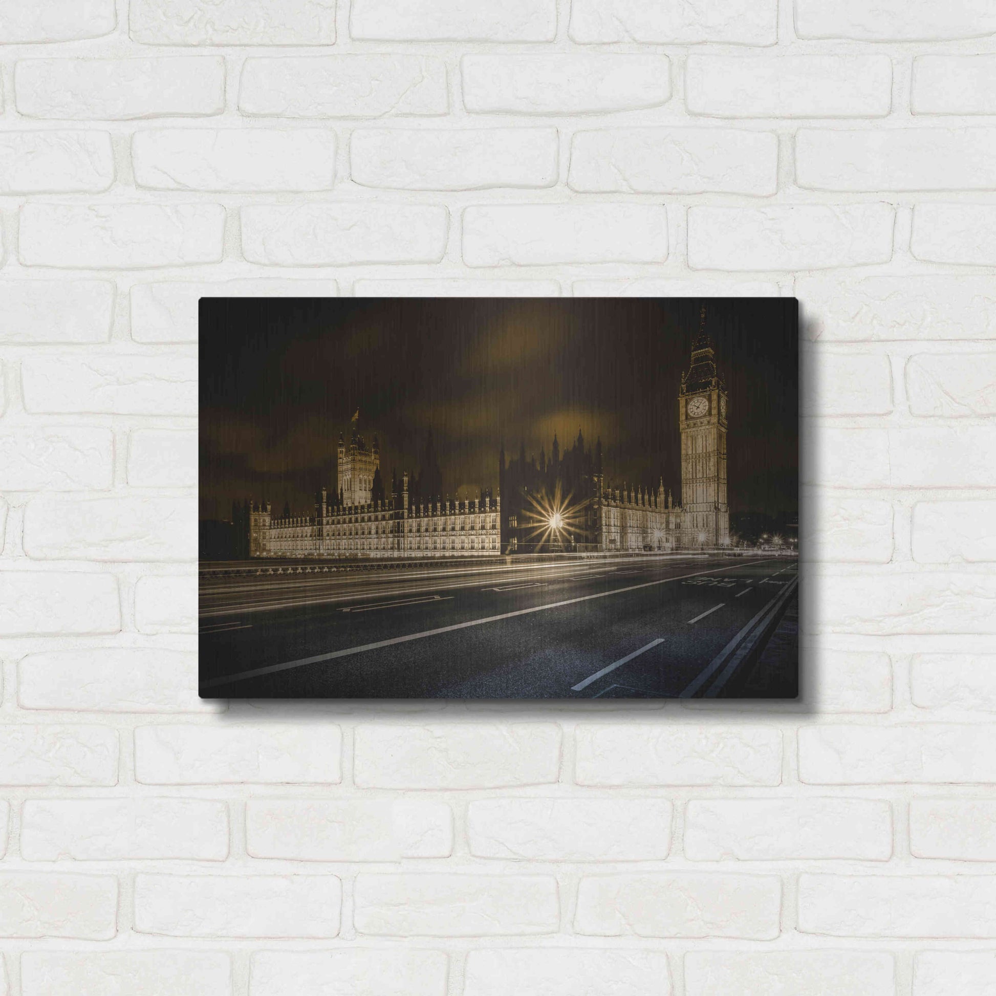 Luxe Metal Art 'Time Passes By' by Giuseppe Torre, Metal Wall Art,24x16