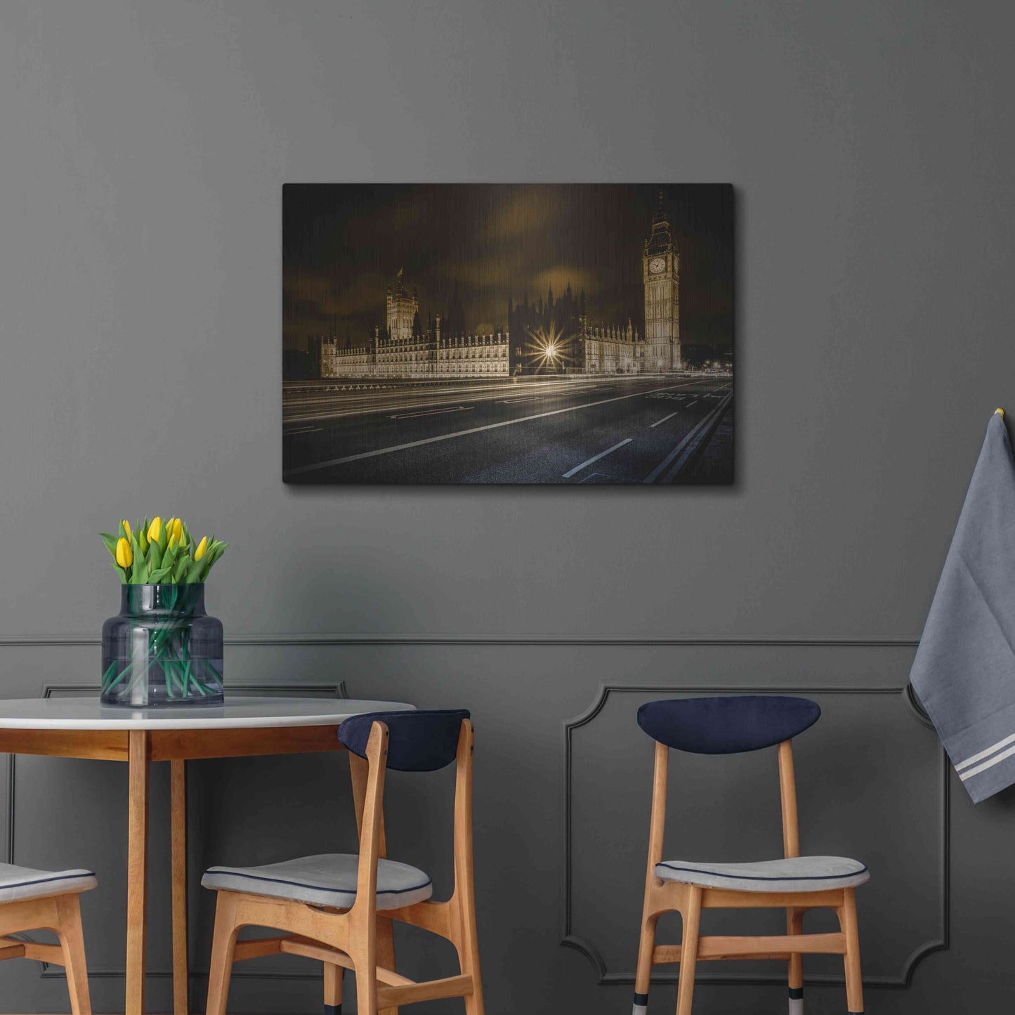 Luxe Metal Art 'Time Passes By' by Giuseppe Torre, Metal Wall Art,36x24