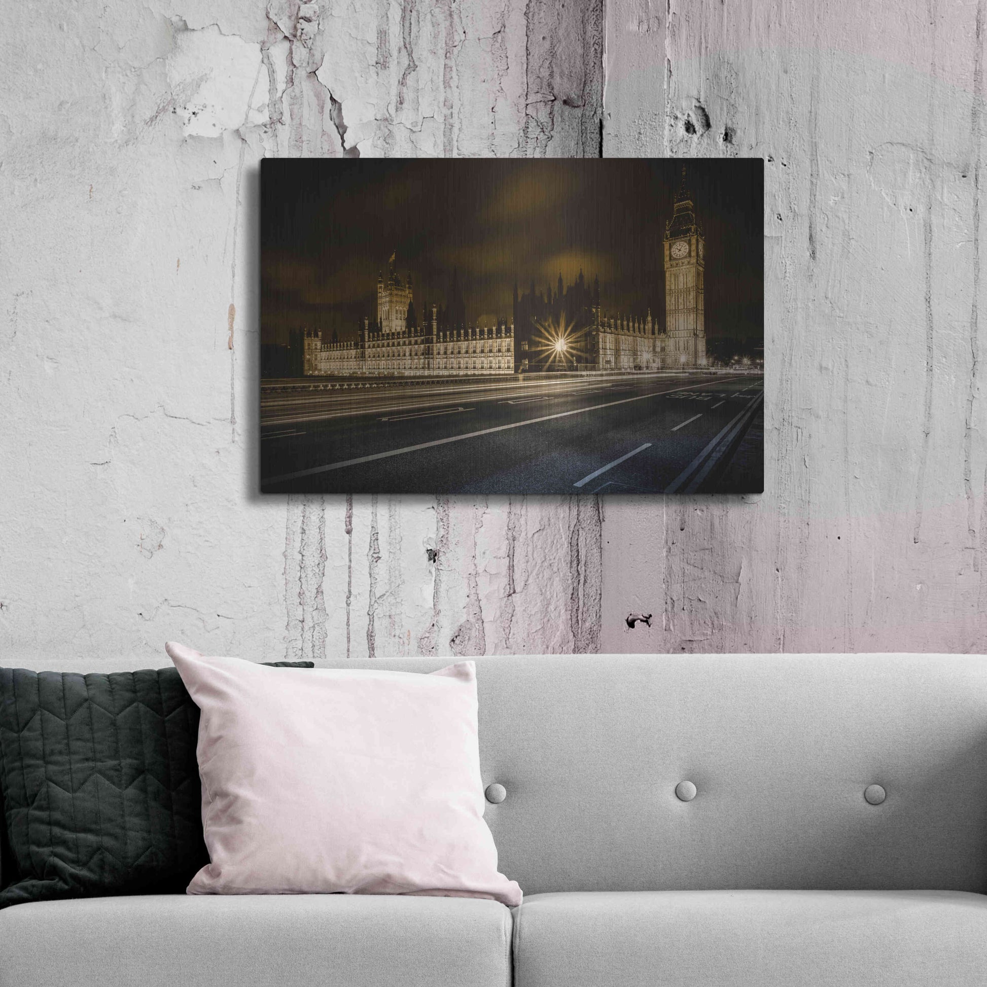 Luxe Metal Art 'Time Passes By' by Giuseppe Torre, Metal Wall Art,36x24
