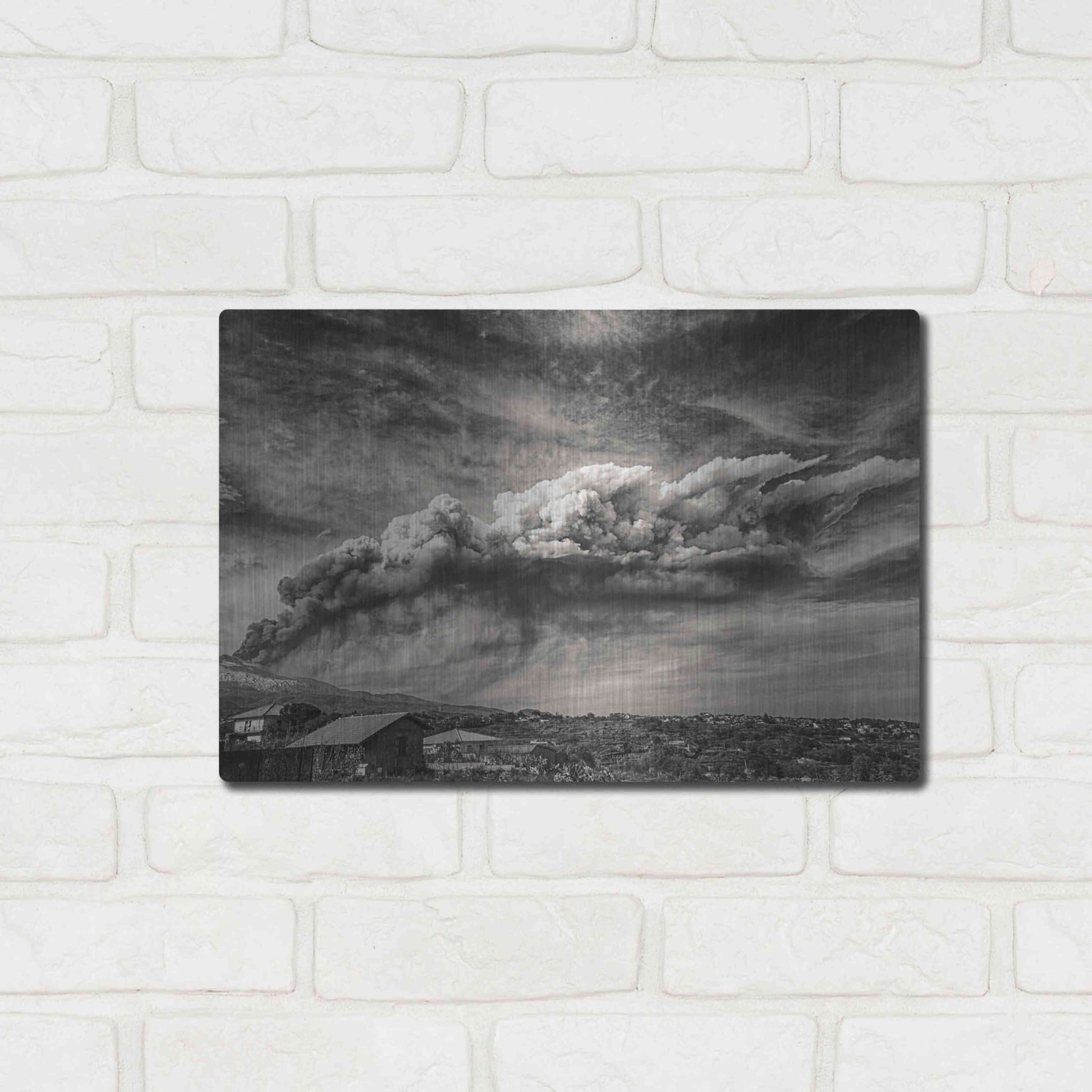 Luxe Metal Art 'Anger in the Sky' by Giuseppe Torre, Metal Wall Art,16x12