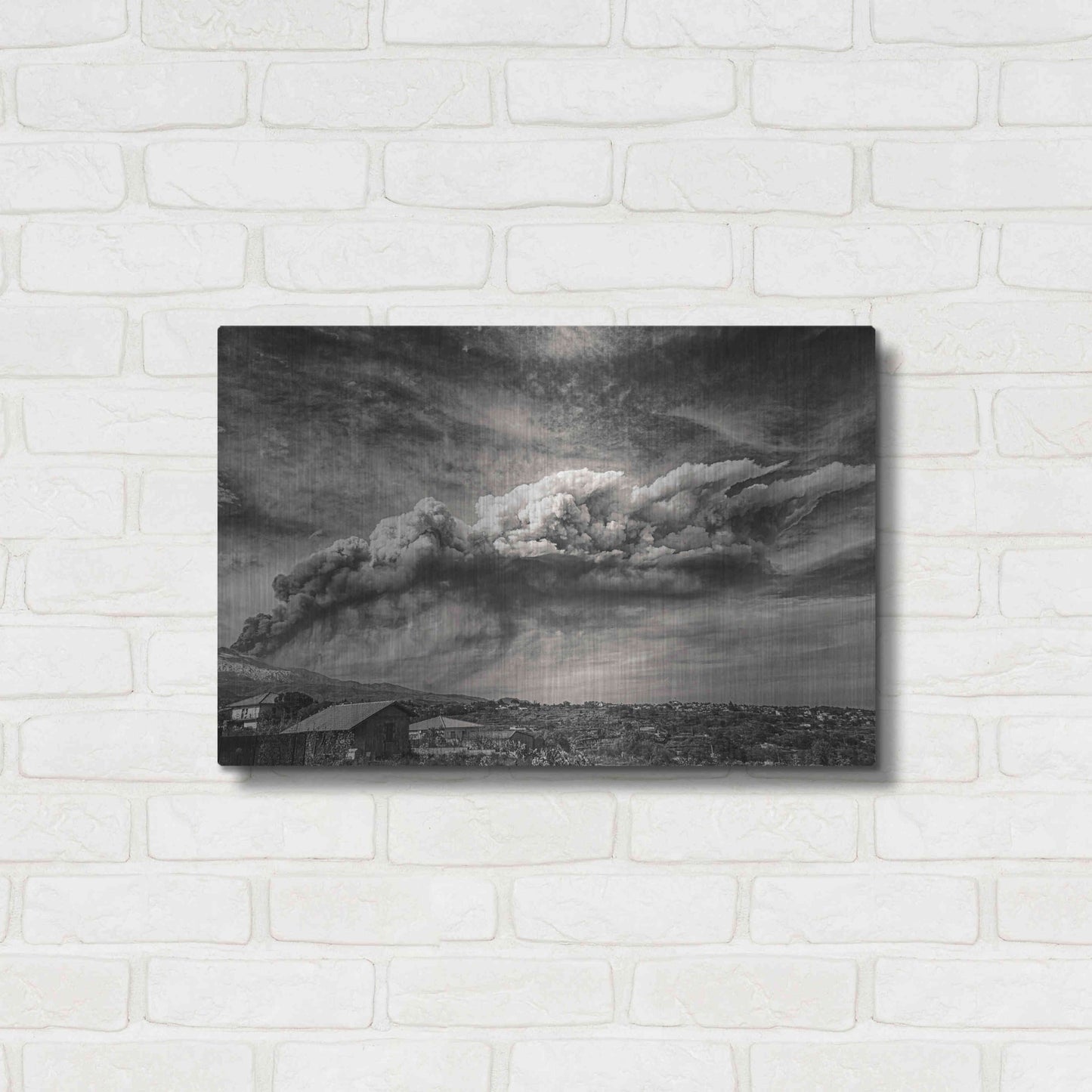 Luxe Metal Art 'Anger in the Sky' by Giuseppe Torre, Metal Wall Art,24x16