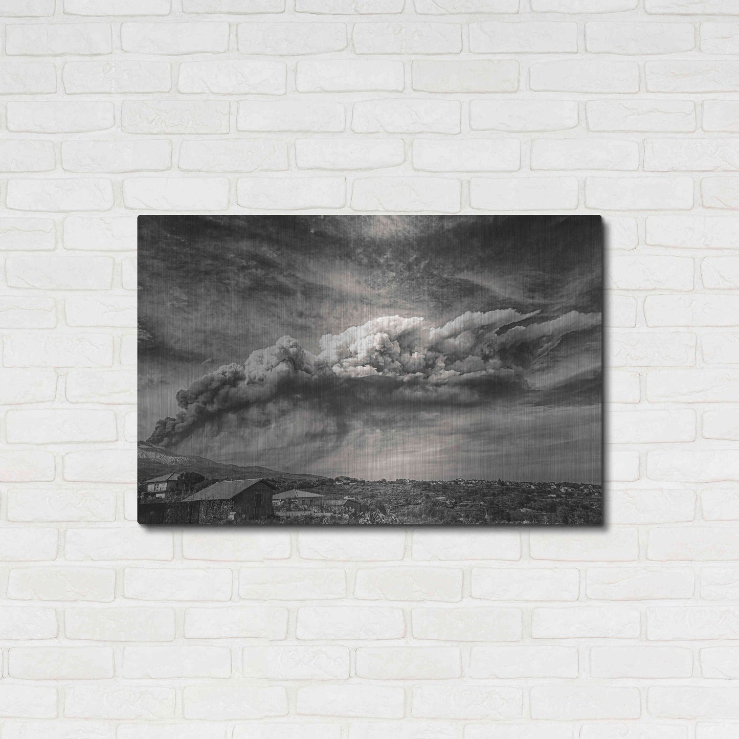 Luxe Metal Art 'Anger in the Sky' by Giuseppe Torre, Metal Wall Art,36x24