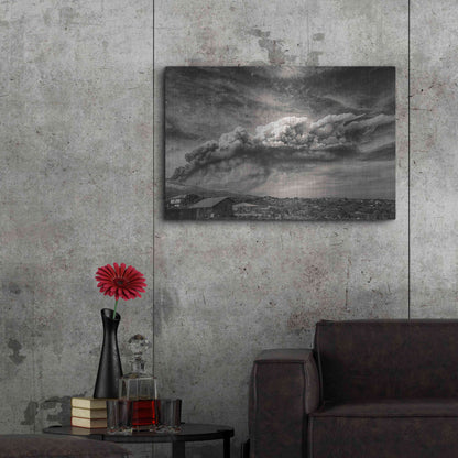 Luxe Metal Art 'Anger in the Sky' by Giuseppe Torre, Metal Wall Art,36x24