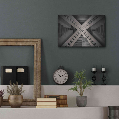 Luxe Metal Art 'Inside the Pyramid' by Giuseppe Torre, Metal Wall Art,16x12