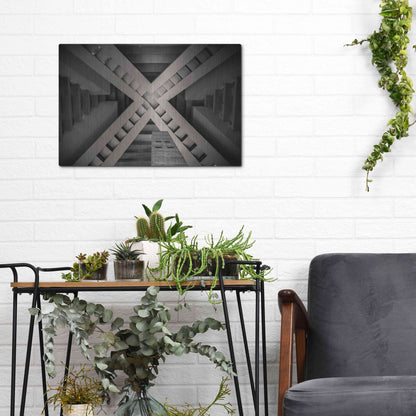 Luxe Metal Art 'Inside the Pyramid' by Giuseppe Torre, Metal Wall Art,16x12