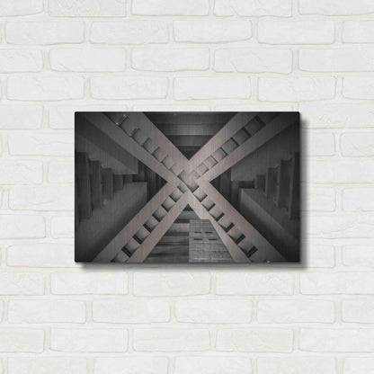Luxe Metal Art 'Inside the Pyramid' by Giuseppe Torre, Metal Wall Art,24x16