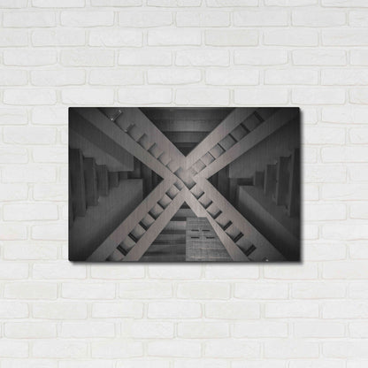 Luxe Metal Art 'Inside the Pyramid' by Giuseppe Torre, Metal Wall Art,36x24