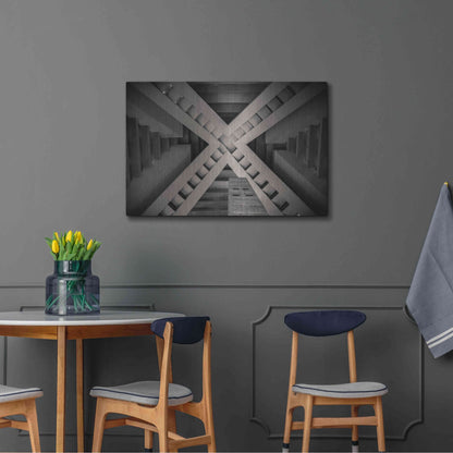 Luxe Metal Art 'Inside the Pyramid' by Giuseppe Torre, Metal Wall Art,36x24