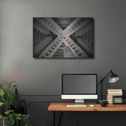 Luxe Metal Art 'Inside the Pyramid' by Giuseppe Torre, Metal Wall Art,36x24