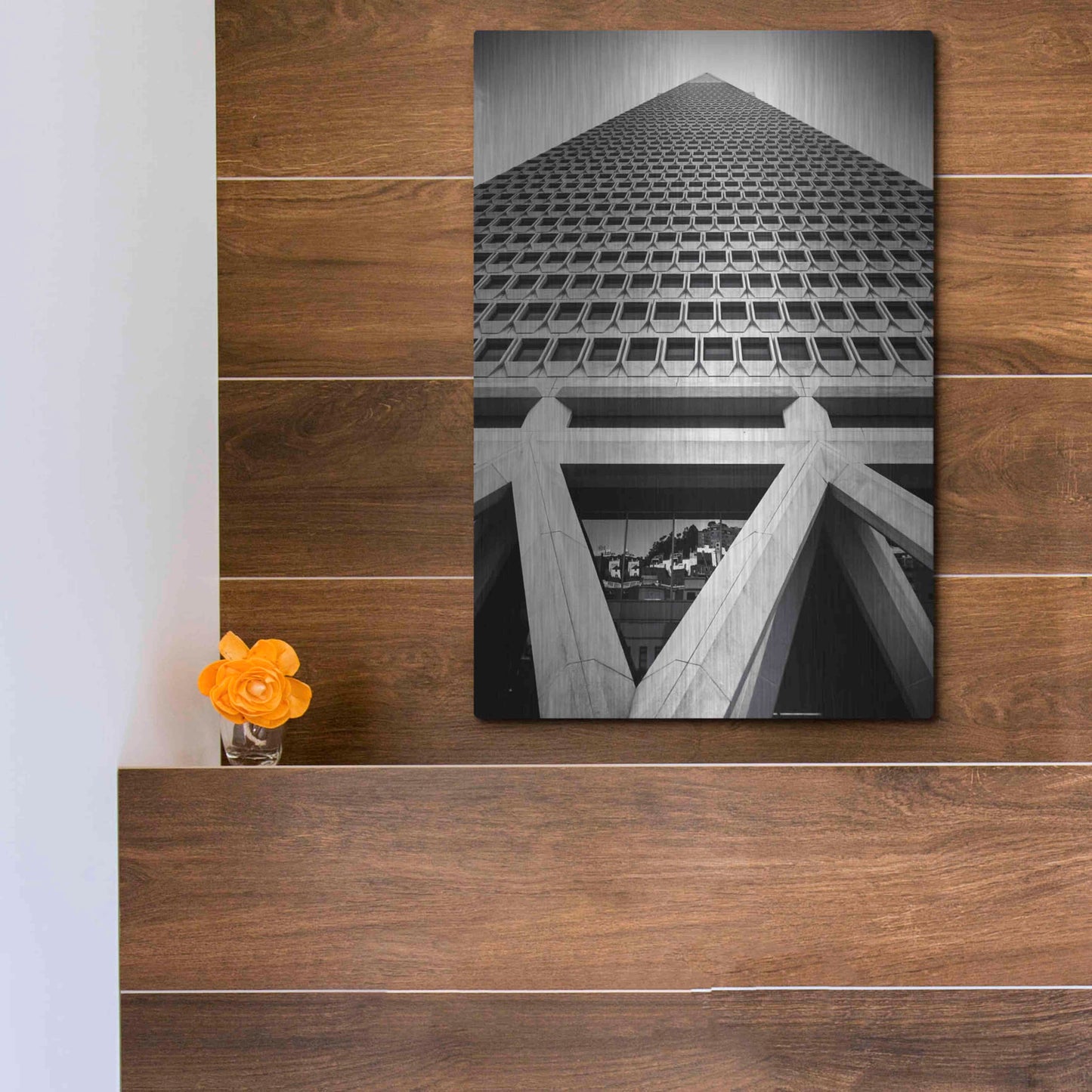 Luxe Metal Art 'The Rise' by Giuseppe Torre, Metal Wall Art,12x16