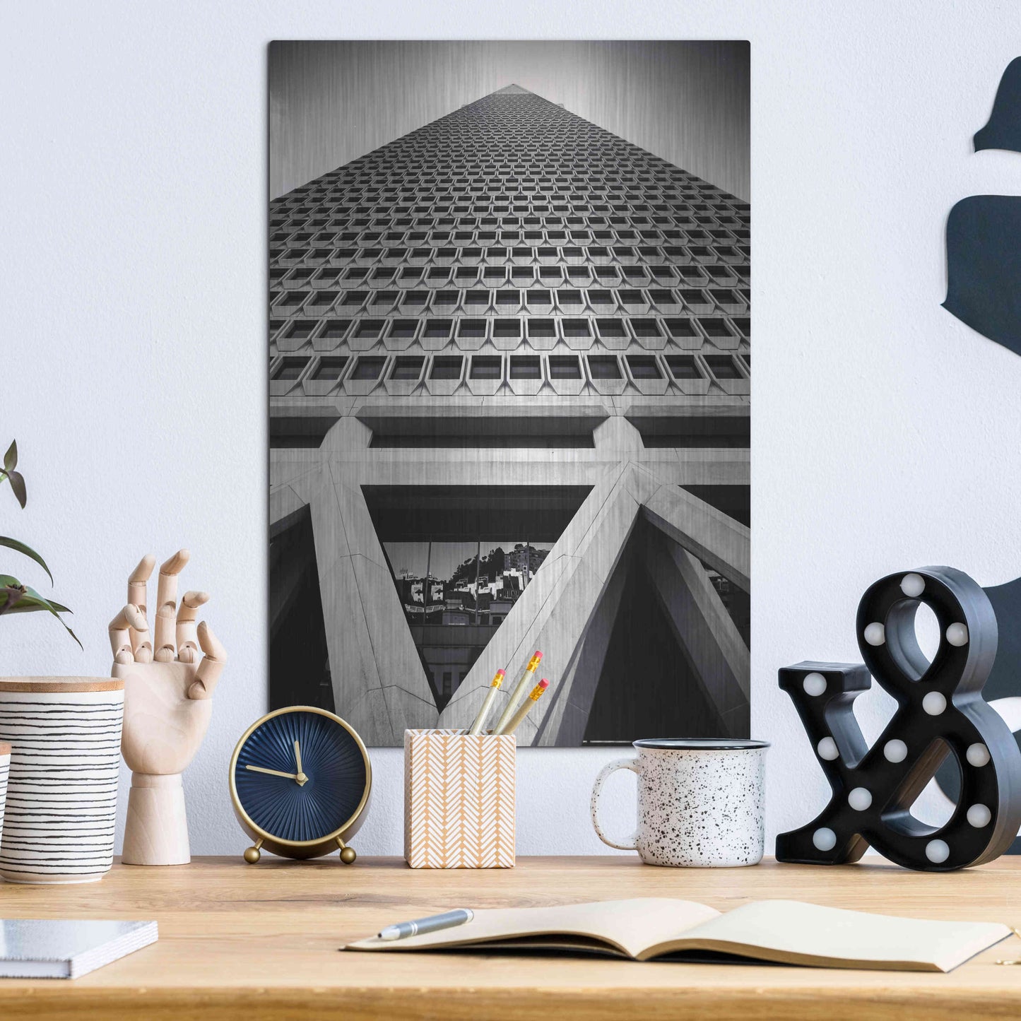 Luxe Metal Art 'The Rise' by Giuseppe Torre, Metal Wall Art,12x16