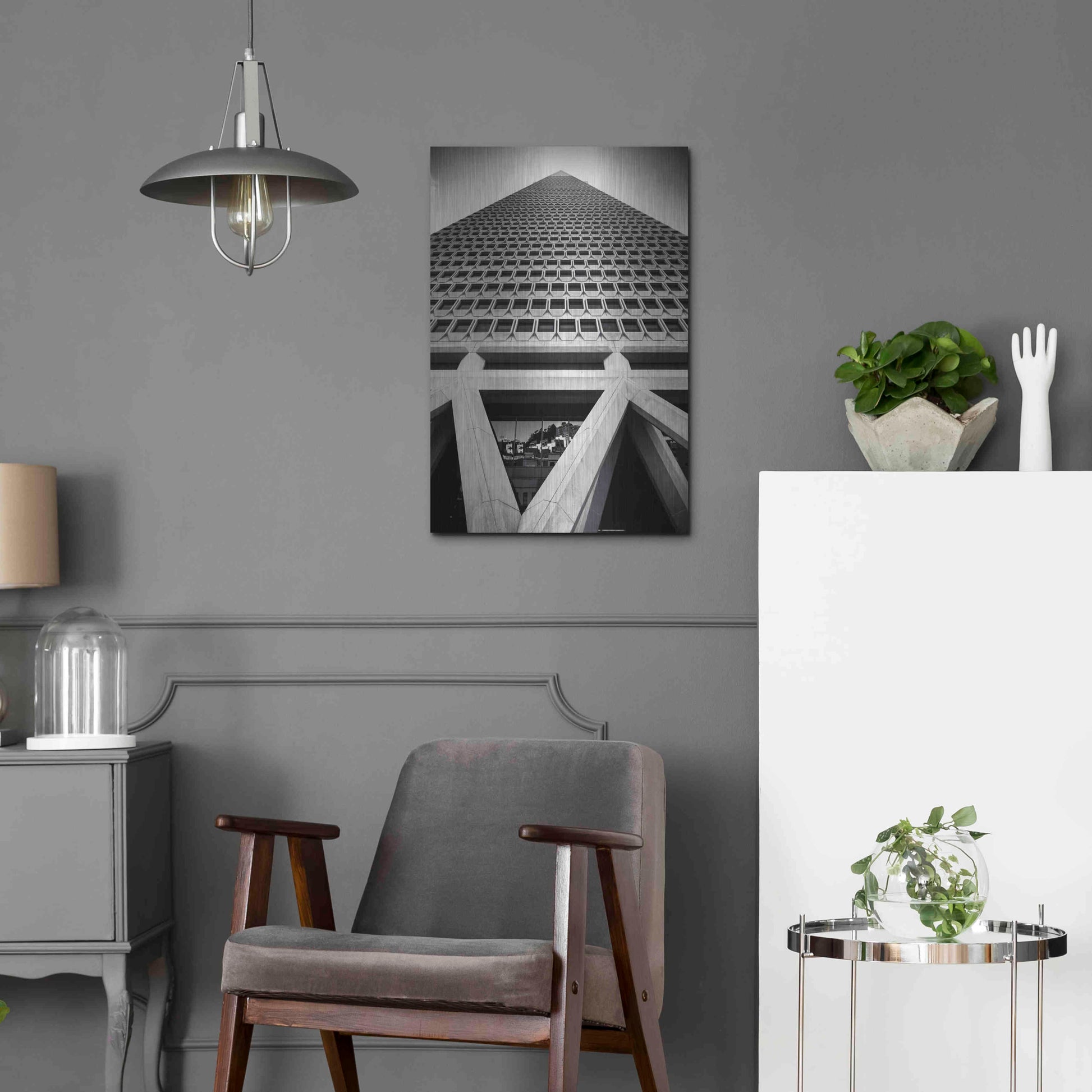 Luxe Metal Art 'The Rise' by Giuseppe Torre, Metal Wall Art,16x24