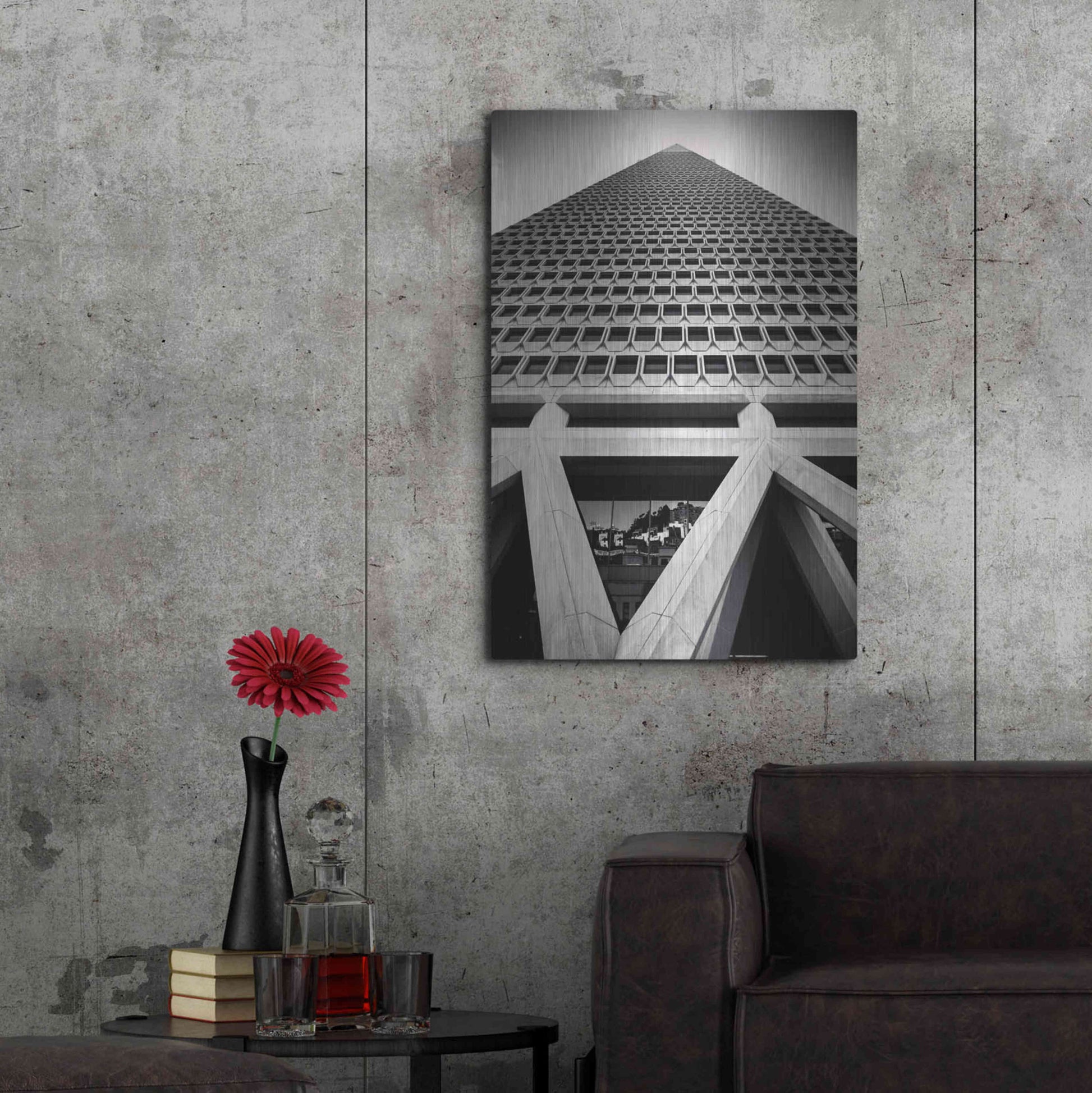 Luxe Metal Art 'The Rise' by Giuseppe Torre, Metal Wall Art,24x36