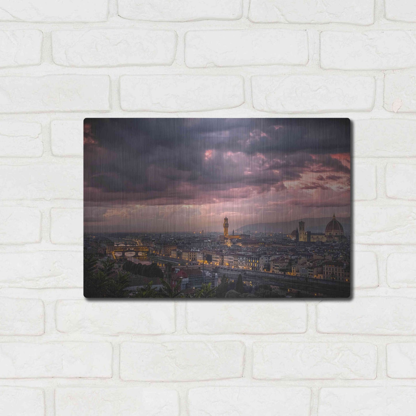 Luxe Metal Art 'After the storm' by Giuseppe Torre, Metal Wall Art,16x12