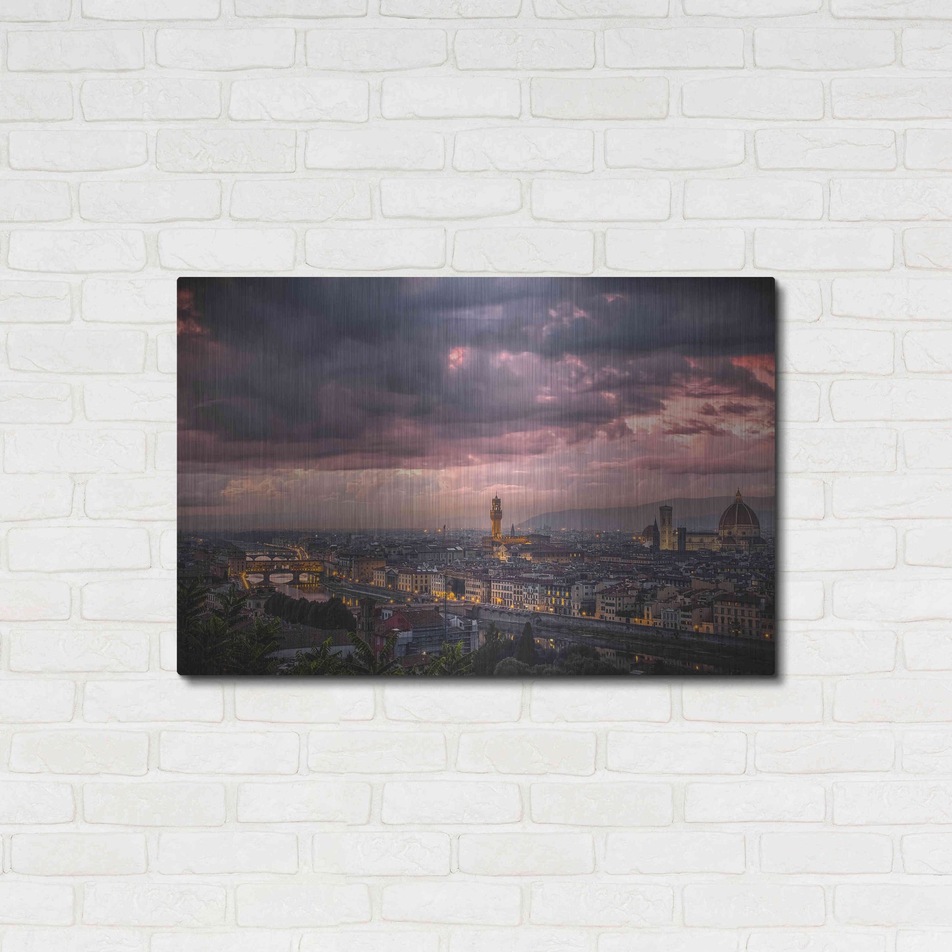 Luxe Metal Art 'After the storm' by Giuseppe Torre, Metal Wall Art,36x24