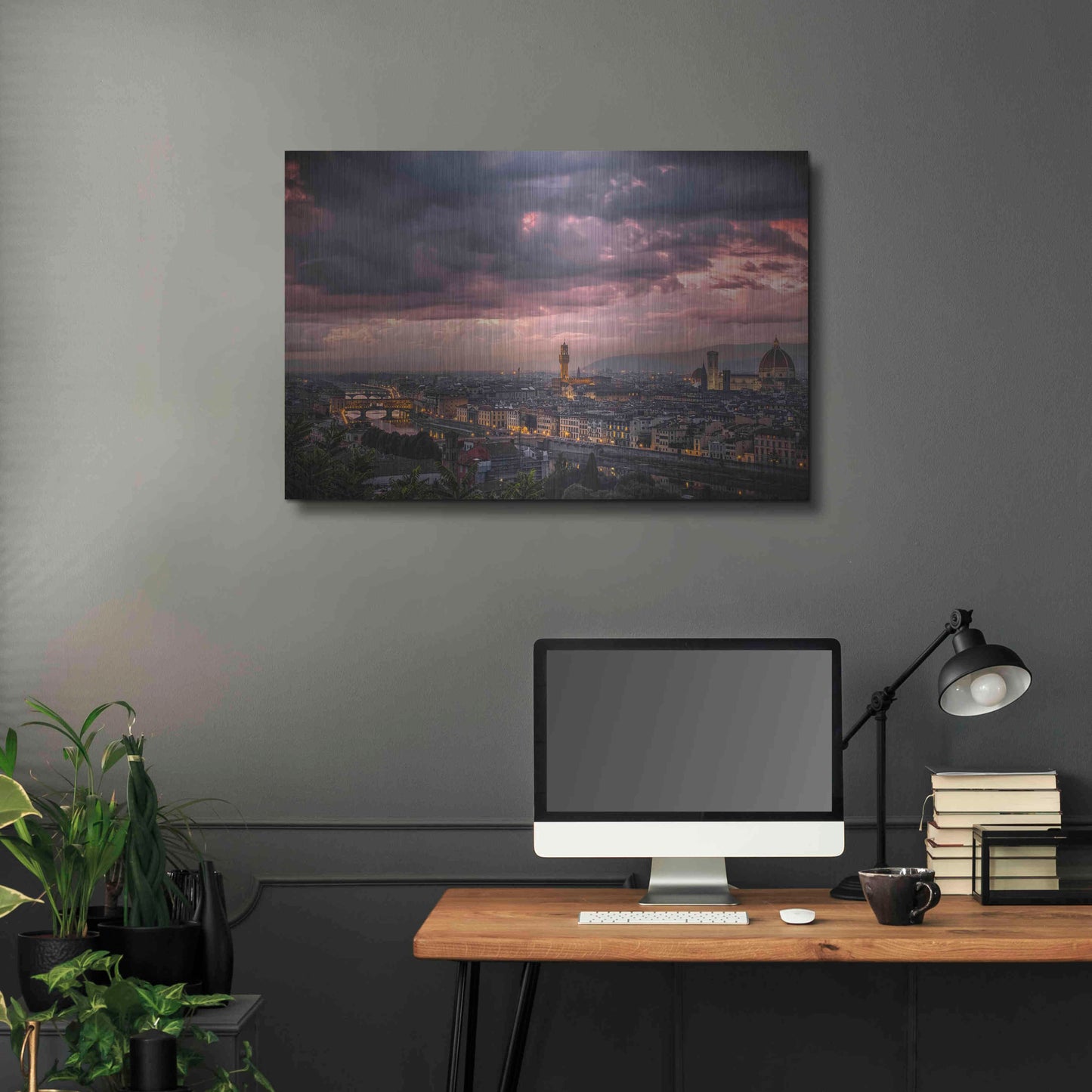 Luxe Metal Art 'After the storm' by Giuseppe Torre, Metal Wall Art,36x24