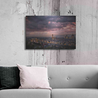 Luxe Metal Art 'After the storm' by Giuseppe Torre, Metal Wall Art,36x24