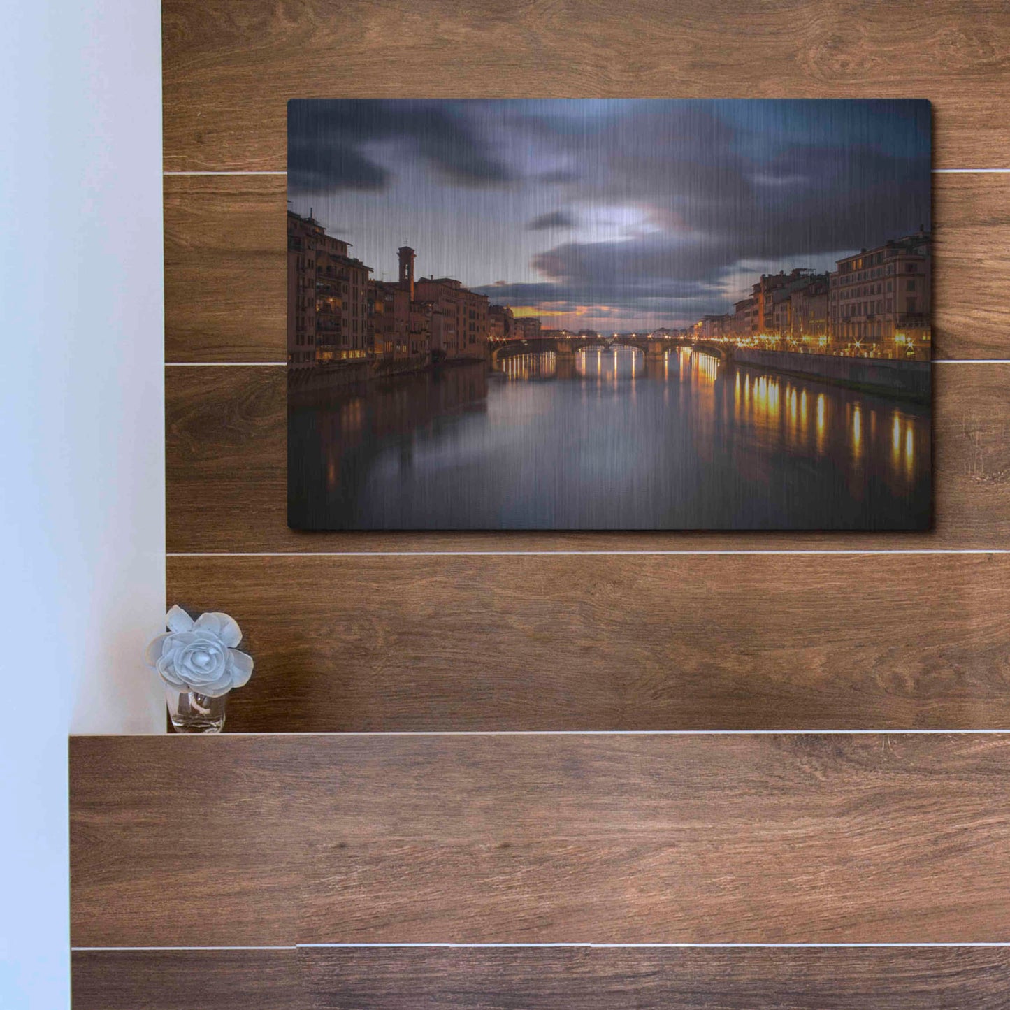 Luxe Metal Art 'Arno' by Giuseppe Torre, Metal Wall Art,16x12