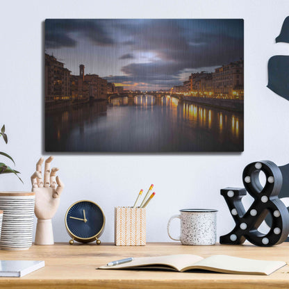 Luxe Metal Art 'Arno' by Giuseppe Torre, Metal Wall Art,16x12