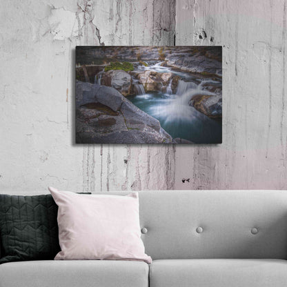 Luxe Metal Art 'Falls' by Giuseppe Torre, Metal Wall Art,36x24